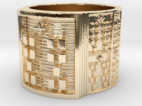 BABA OTRUPON MEYI Ring Size 13.5 in 14K Yellow Gold