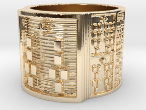 BABA IRETE MEYI Ring Size 13.5 in 14K Yellow Gold