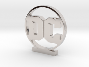 DC Logo in Platinum