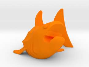 Whale Shark Cord Holder in Orange Processed Versatile Plastic