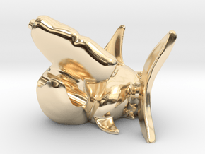 Hammer Head Shark Cord Holder in 14K Yellow Gold