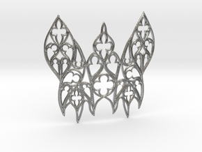 Gothic Moth in Natural Silver