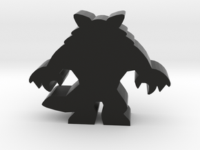 Game Piece, Werewolf Standing in Black Natural Versatile Plastic