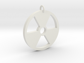 Radioactive Pendant in White Natural Versatile Plastic