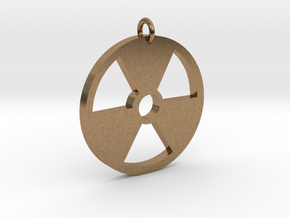 Radioactive Pendant in Natural Brass