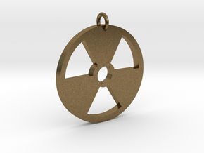 Radioactive Pendant in Natural Bronze