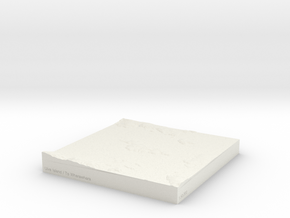 Ulva Island / Te Wharawhara - 15cm / 1:50k in White Natural Versatile Plastic