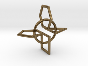 GeoForm in Polished Bronze (Interlocking Parts)