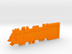 M.A.S.K. Bulldog chainsaw in Orange Processed Versatile Plastic
