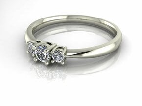 Classic Solitaire 16 NO STONES SUPPLIED in Fine Detail Polished Silver