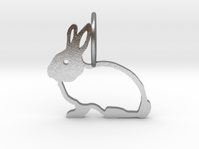 Cute Rabbit in Natural Silver