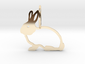 Cute Rabbit in 14K Yellow Gold