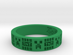 Creeper Ring in Green Processed Versatile Plastic
