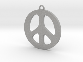 Peace Pendant in Aluminum