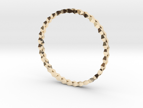 Spirală Bangle in 14k Gold Plated Brass: Small