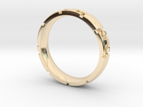 Puzzle connections Ring  in 14K Yellow Gold: 7 / 54