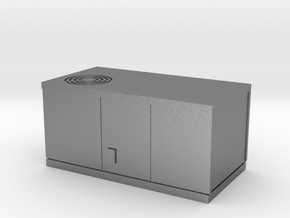 HO scale rooftop air conditioning unit in Natural Silver