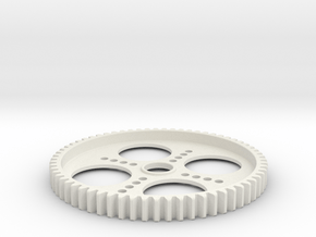 Spur Gear 65T (5mm wide) in White Natural Versatile Plastic