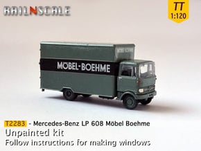 Mercedes-Benz LP 608 Koffer (TT 1:120) in Gray Fine Detail Plastic
