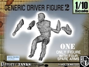 1-10 Generic Driver 02 in White Natural Versatile Plastic