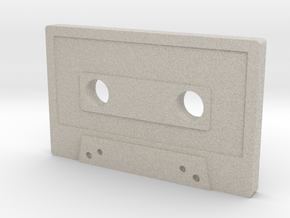 Cassette Tape Pendant/Keychain in Natural Sandstone