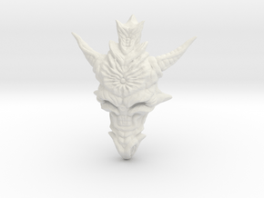 Dragon Head Pendant Top 01 in White Natural Versatile Plastic