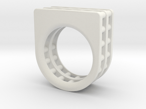 CHAIN RING SIZE 7 in White Natural Versatile Plastic