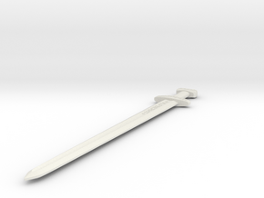 Viking Sword +VLFBERHT+ in White Natural Versatile Plastic