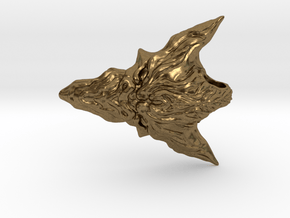 Dragon Head Pendant Top 02 in Natural Bronze