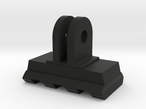 Picatinny Rail to GoPro Mount Adapter (Side Tiltin in Black Natural Versatile Plastic