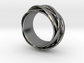 Knots Band Ring in Polished Silver: 6.5 / 52.75