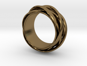 Knots Band Ring in Polished Bronze: 6.5 / 52.75