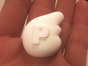 P-Wing in White Natural Versatile Plastic