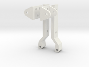 Jeep YJ trunk  hinges (fold down) in White Natural Versatile Plastic