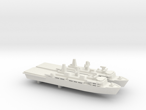 Albion-class LPD x 2, 1/2400 in White Natural Versatile Plastic