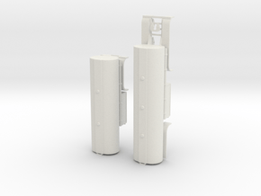 000422 USA Fuel B Double Trailer HO in White Natural Versatile Plastic: 1:87 - HO