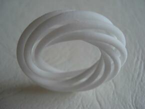Spiral Ring in White Natural Versatile Plastic