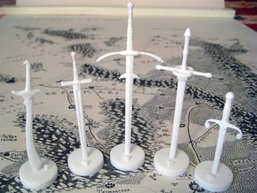 Role Playing Counter: Blades, Normal (Set) in White Processed Versatile Plastic