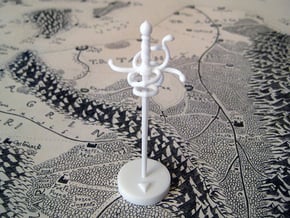 Role Playing Counter: Rapier in White Processed Versatile Plastic