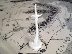 Role Playing Counter: Scimitar in White Processed Versatile Plastic