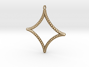 Astroid Pendant in Polished Gold Steel
