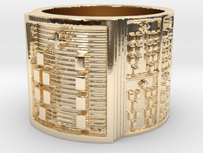 OGBEDI Ring Size 13.5 in 14K Yellow Gold