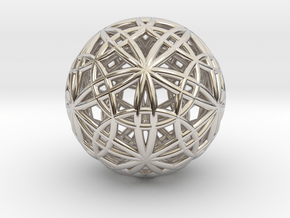 IcosaDodecasphere 1.7" in Platinum