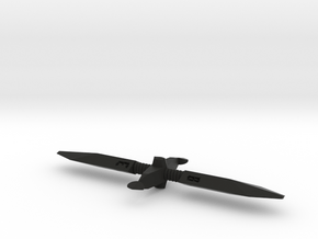 Longsword D8 in Black Natural Versatile Plastic