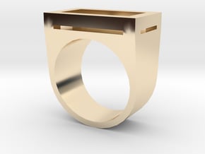 Yin Ring in 14k Gold Plated Brass: 4.5 / 47.75