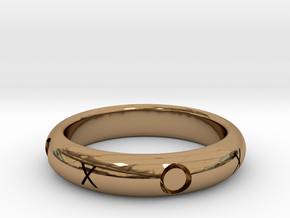 XOXO Ring in Polished Brass: 10.25 / 62.125