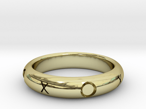XOXO Ring in 18k Gold Plated Brass: 10.25 / 62.125