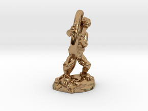 Kobold Archer Crouching  in Polished Brass