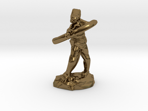 Kobold Archer With Shortbow Shooting High in Polished Bronze