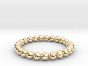 DOT RING BAND in 14K Yellow Gold: 6 / 51.5